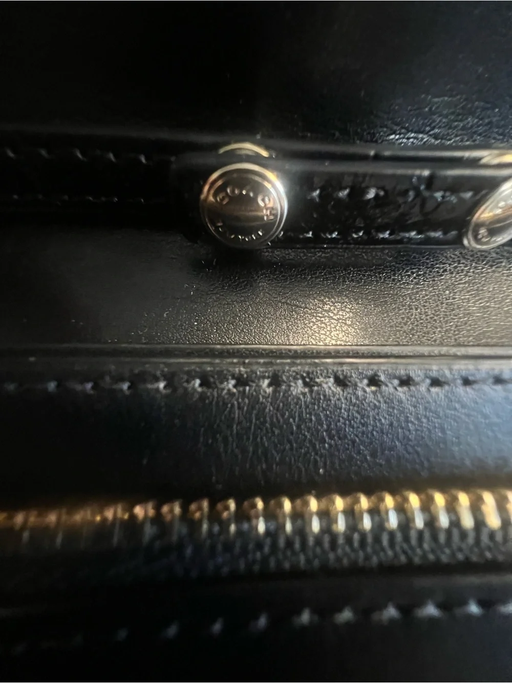 Coach Black Croc-Embossed Leather Crossbody Envelope Wallet w/ Removable Strap